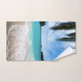 Der ruhige Strand am Meer Badhandtuch Set (Handtuch)