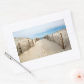 Der ruhige Strand Rechteckiger Aufkleber (Umschlag)