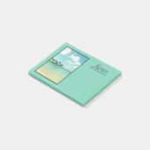 Der ruhige Strand von Serene Turquoise in Hawaii Post-it Klebezettel (angewinkelt)