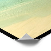 Der ruhige Strand von Serene Turquoise in Hawaii Poster (Ecke)