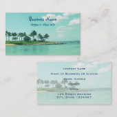 Der ruhige Strand von Serene Turquoise in Hawaii Visitenkarte (Vorne/Hinten)