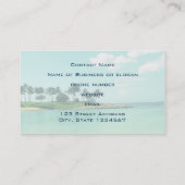 Der ruhige Strand von Serene Turquoise in Hawaii Visitenkarte (Rückseite)