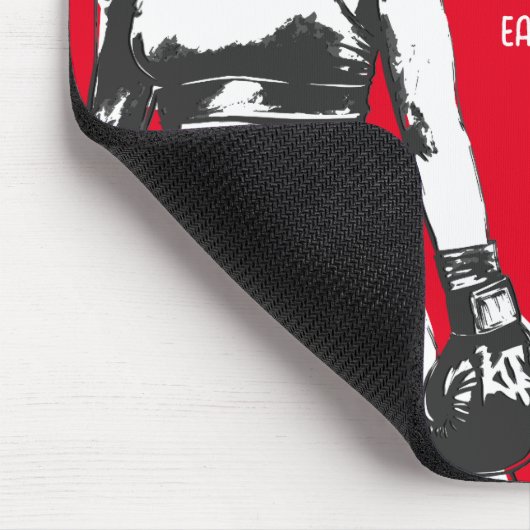 Der ruhige Sturm - Ihre Fäusten sprechen Volumes Mousepad (Ecke)