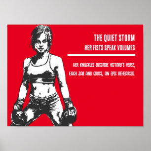 Der ruhige Sturm - Ihre Fäusten sprechen Volumes Poster