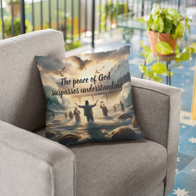 Der ruhige Tanz von Aqua Kissen (Von Creator hochgeladen)