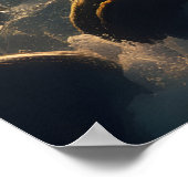 Der ruhige Tanz von Aqua Poster (Ecke)