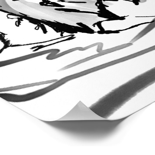 Der ruhige Tiger Poster (Ecke)