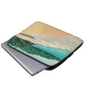 Der ruhige tropische Strand Laptopschutzhülle (Vorne Knopf)