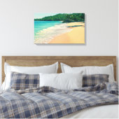 Der ruhige tropische Strand Leinwanddruck (Insitu (Schlafzimmer))