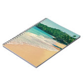 Der ruhige tropische Strand Notizblock (Linke Seite)
