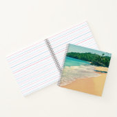 Der ruhige tropische Strand Notizblock (Innenseite)