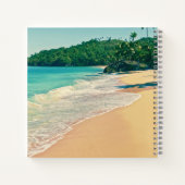 Der ruhige tropische Strand Notizblock (Rückseite)