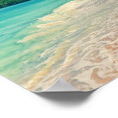 Der ruhige tropische Strand Poster (Ecke)