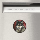 Der ruhige Wolf Magnet (In Situ (Geschirrspüler))