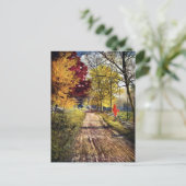 Der Ruhm der Herbstbäume Postkarte (Stehend Vorderseite)