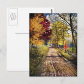 Der Ruhm der Herbstbäume Postkarte (Vorne/Hinten)