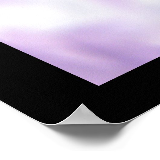 Der Ruhm der schneebedeckenden blauen Printwerbung Poster (Ecke)