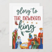 Der Ruhm des Königs Feiertagskarte (Vorne/Hinten)