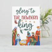 Der Ruhm des Königs Feiertagskarte (Stehend Vorderseite)