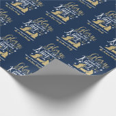 Der Ruhm des neugeborenen Königs Glitzer Weihnacht Geschenkpapier (Ecke)