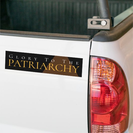 Der Ruhm des Patriarchats Autoaufkleber (Auf Lkw)