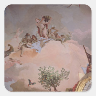 Der Ruhm Spaniens IV Quadratischer Aufkleber