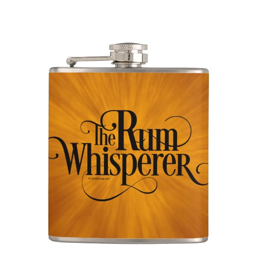 Der Rum Whisperer Flachmann (Vorderseite)
