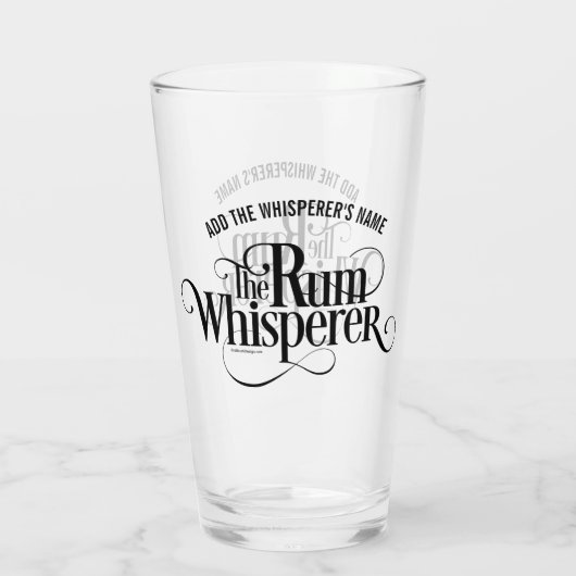 Der Rum Whisperer Glas (Rückseite)