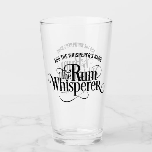 Der Rum Whisperer Glas (Vorderseite)