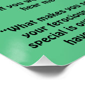 Der Runaway-Dinosaurier Poster (Ecke)