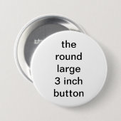 der runde große 3-Zoll-Knopf lustig Button (Vorne & Hinten)