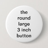 der runde große 3-Zoll-Knopf lustig Button (Vorderseite)