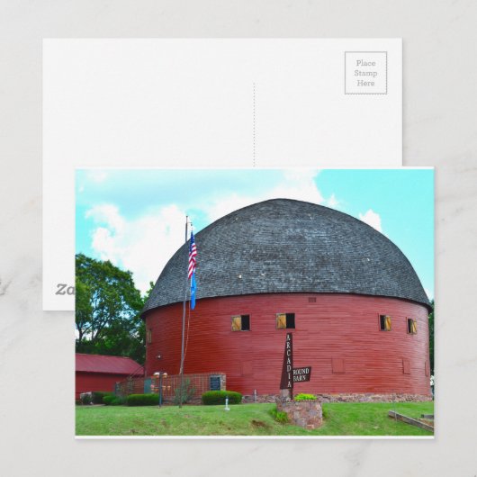 Der runde Stall von Arcadia Postkarte (Vorne/Hinten)