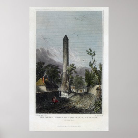 Der Rundturm von Clondalkin Poster (Vorne)