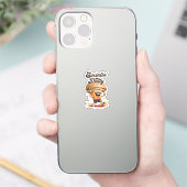 Der Running Cheeseburger Aufkleber (Telefon)