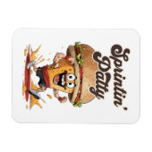 Der Running Cheeseburger Magnet (Horizontal)