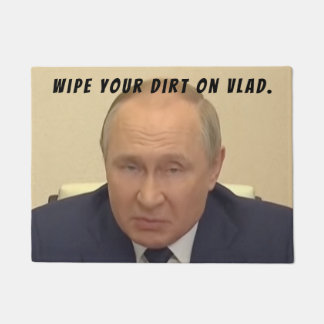 Der russische Präsident Ukraine Invader Wladimir P Fußmatte