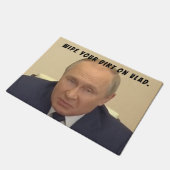 Der russische Präsident Ukraine Invader Wladimir P Fußmatte (Schrägansicht)