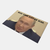 Der russische Präsident Ukraine Invader Wladimir P Fußmatte (Schrägansicht)