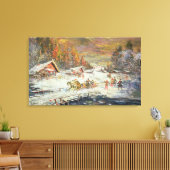 Der russische Winter 1900-10 Leinwanddruck (Insitu (Wohnzimmer))
