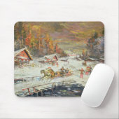 Der russische Winter, 1900-10 Mousepad (Mit Mouse)