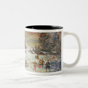 Der russische Winter, 1900-10 Zweifarbige Tasse