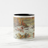 Der russische Winter, 1900-10 Zweifarbige Tasse (Mittel)