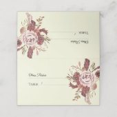 *Der rustikale Herbst blüht den Hintergrund der Aq Platzkarte (Außenseite Aufgefaltet)