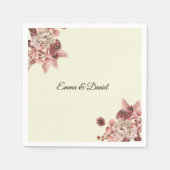 Der rustikale Herbst blüht den Hintergrund der Was Serviette (Vorderseite)