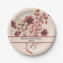 Der rustikale Herbst blüht leicht beige Wasserfarb