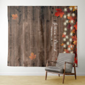 Der rustikale Herbst hinterlässt die Hochzeit im H Wandteppich (Beispiel (Horizontal))