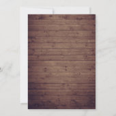 Der rustikale Herbst hinterlässt die Saitenleuchte Einladung (Rückseite)