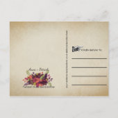 Der rustikale Herbst hinterlässt Strandleuchten Sa Ankündigungspostkarte (Rückseite)