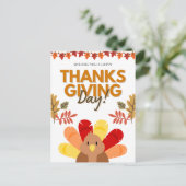 Der rustikale Herbst lässt glückliches Erntedankfe Postkarte (Stehend Vorderseite)